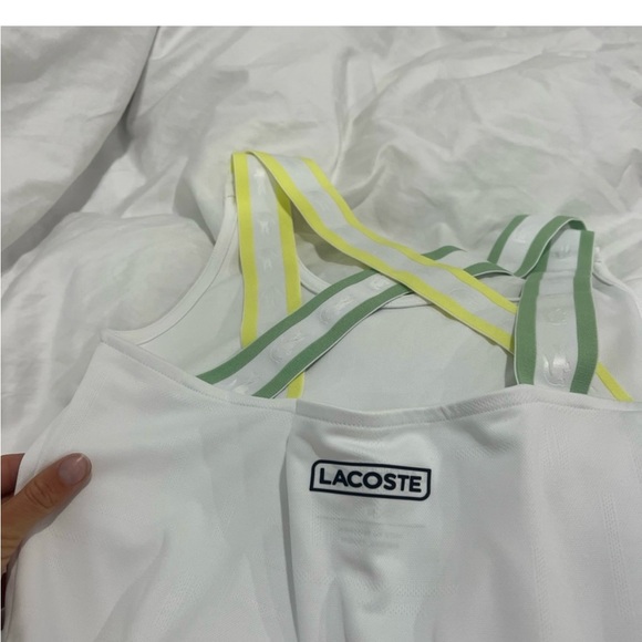 Lacoste White Dress with Yellow and Green Straps - Picture 6 of 11